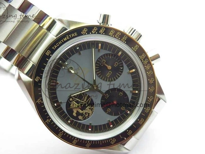0130 Speedmaster 50th Anniversary of The Moon Landing OMF Best Edition on SS Bracelet Manual Winding Chrono Movement WellDesigned 7891